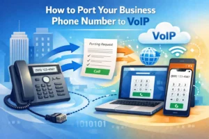 port business phone number to VoIP